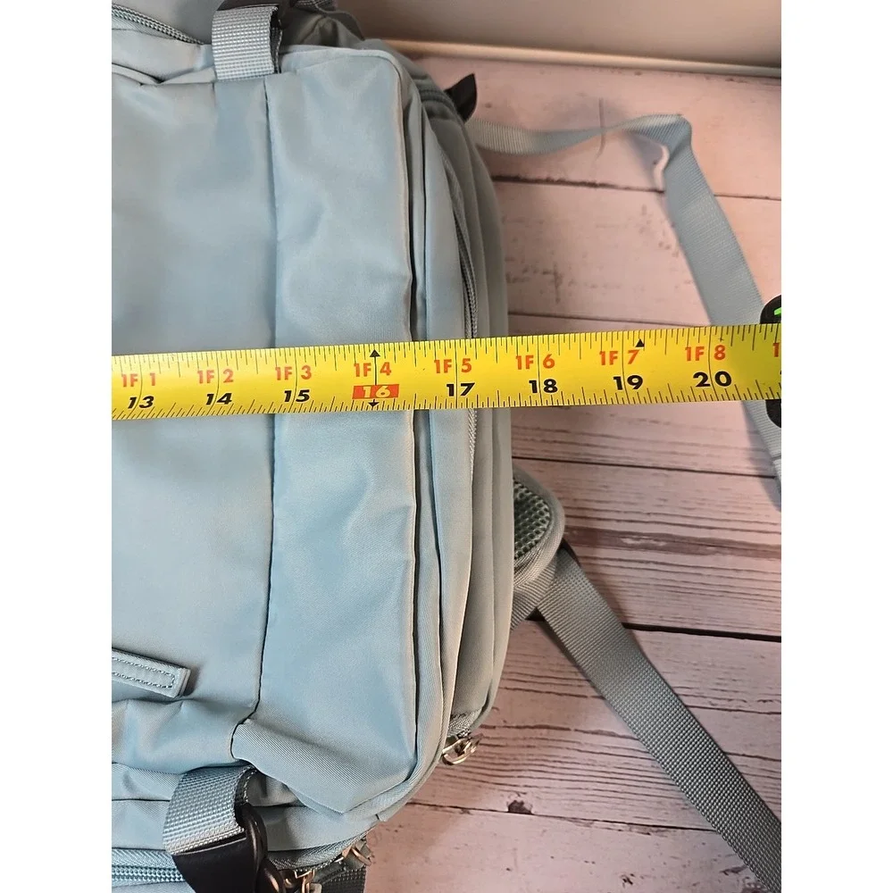 COMPUTER BACKPACK TSA APPROVED TRAVEL HIKING SPORTS WATERPROOF SEAFOAM GREEN NEW